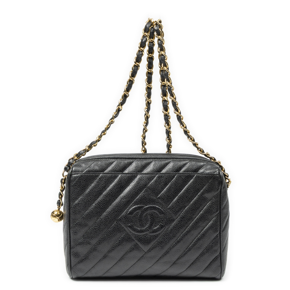 Chanel Vintage CC Ball Camera Crossbody
